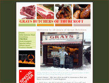 Tablet Screenshot of grays-butchers.co.uk